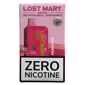 Lost Mary Ricaricabile Senza Nicotina Peach Ice - Lost Mary OS5000 Lost Mary Ricaricabile Senza Nicotina Peach Ice - Lost Mary OS5000