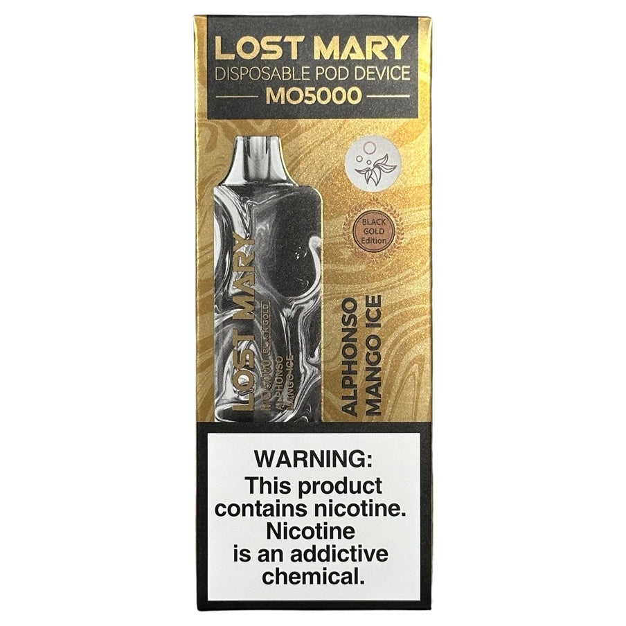 Lost Mary MO5000 — Alphonso Mango Ice — издание Black Gold