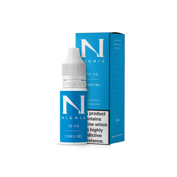 15mg Nic Nic Nicotine Shot bez příchuti 10ml 70VG