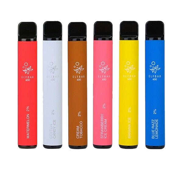 Elf Bar Disposable Vape Pod - 600 Puffs of Flavorful Vaping - Grape