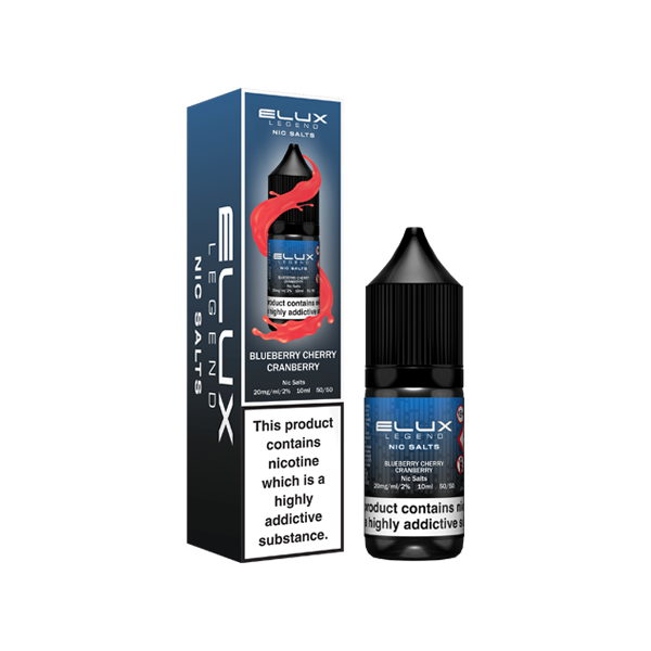 Elux Legend 20mg 10ml Nicotine Salts - 50VG/50PG Vaping Liquid - 20mg Nic Salt E-Liquids