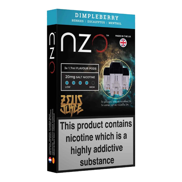 NZO 20mg Zeus Salt Cartridges with Red Liquids Nic Salt (50VG/50PG)