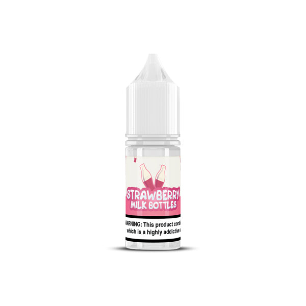 20MG de sels de nicotine à la fraise par Milk Bottles (50VG/50PG)