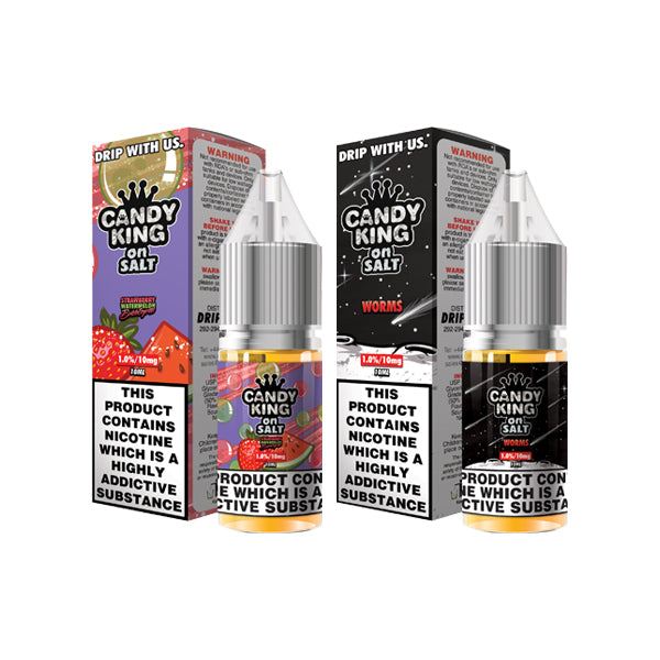 20mg Candy King Salts av dropp Mer 10ml Nic Salts (50VG/50PG)