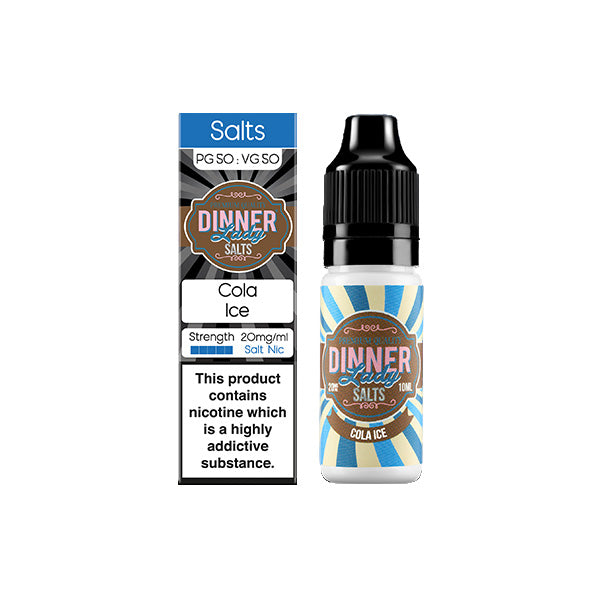 20 mg de sels de glace Dinner Lady 10 ml de sels de nicotine (50VG/50PG)